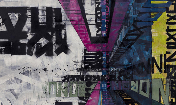 Fototapeta artystyczna Manhattan abstrakcja 