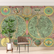 Tapeta Fototapeta  18033 Wallpaper mural with vintage star map 