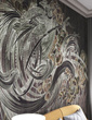 Ekskluzywny mural Rajski ptak Ave III Black