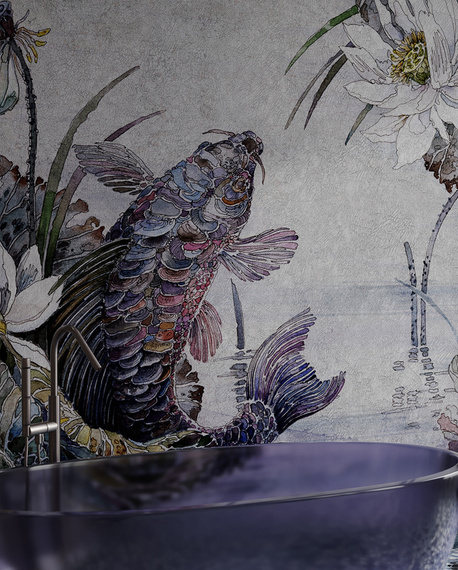 Oryginalny mural Nad wodą Satori