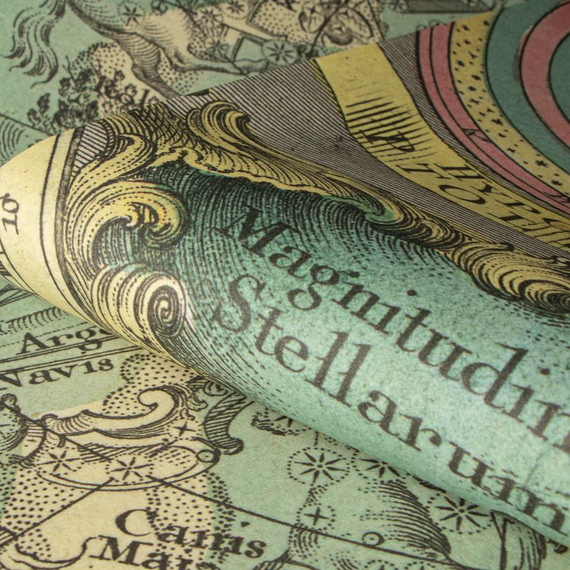 Tapeta Fototapeta  18033 Wallpaper mural with vintage star map 