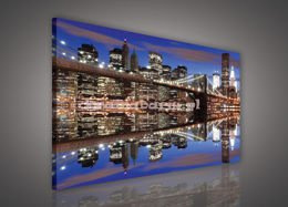 Obraz na płótnie PP996O1 Brooklyn nocą