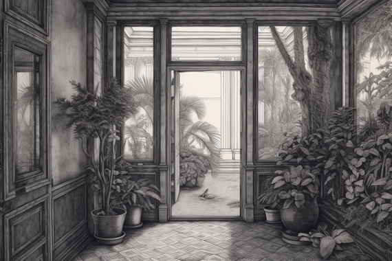 Tapeta Artystyczna Constructeur Patio CP106