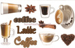 Naklejki na ścianę COFFEE SPN354WD