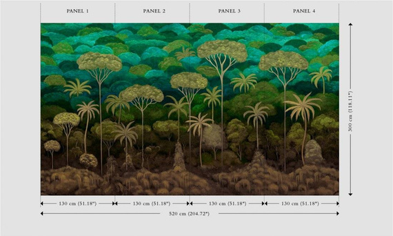 Mural Arte Ciel Tropical 97652