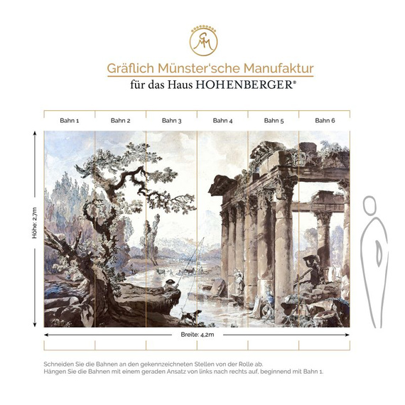 Tapeta Fototapeta 18070 Classic ruins mural 