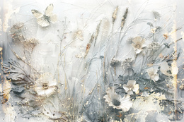 Fototapeta Piękne kwiaty w stylu retro 45