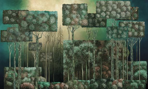 Fototapeta artystyczna Maze drzewa las