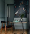 Tapeta Artystyczna Teal Blue Garden