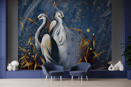 Fototapeta Magiczna Para Ptaków W Tańcu