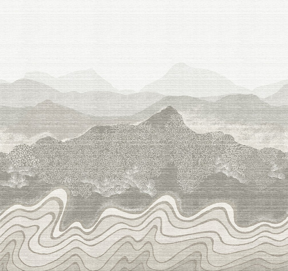 Mural Masureel Nebula DGZON2011 > 2013 górski pejzaż