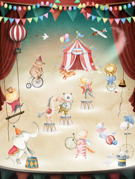 Tapeta Mural CW6056-1 Playing Circus