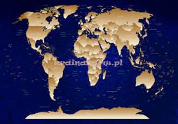 Fototapeta 10870 Mapa Świata