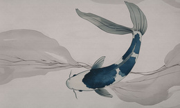 Tapeta artystyczna Wallart Koi
