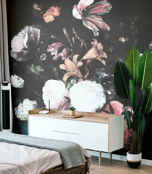 Tapeta Artystyczna Midnight Flowers