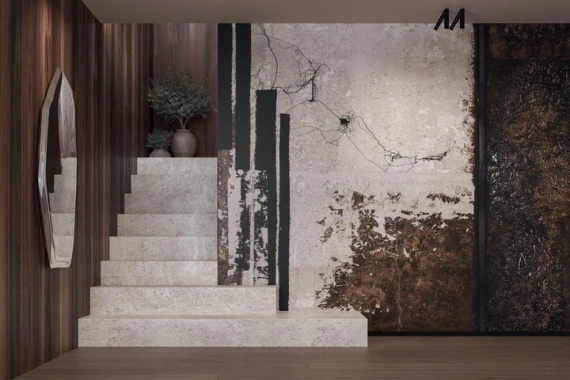 Tapeta artystyczna Wallart Oxido abstrakcja geometryczna