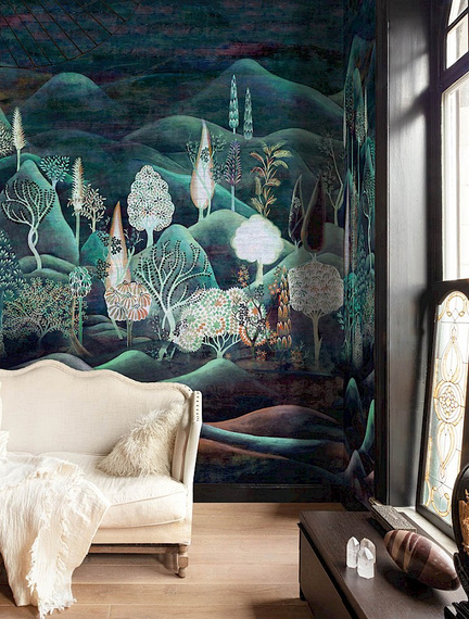 Mural Masureel Munnar Arona góry drzewa