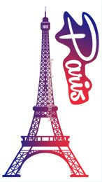 Naklejka na ścianę PARIS SPNB100