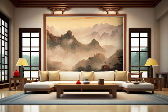 Tapeta Artystyczna Montagne et Ciel Huang Shan MH108