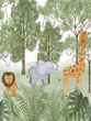 Tapeta Mural CW6117-1 Jungle Safari