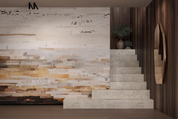 Tapeta artystyczna Wallart Mare abstrakcja pejzaż