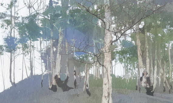 Fototapeta artystyczna Lorien drzewa las