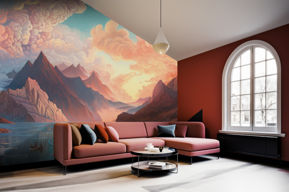 Tapeta Artystyczna Montagne et Ciel Fable MF101