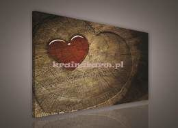 Obraz na płótnie PP180O Serce na drzewie