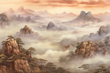 Tapeta Artystyczna Montagne et Ciel Huang Shan MH104