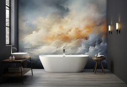 Tapeta Artystyczna Imagination Bleu et gris IB104