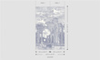 Tapeta 42561 Antyczne ruiny blue