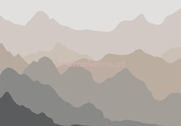 Fototapeta 13712 Kontury gór w beżach