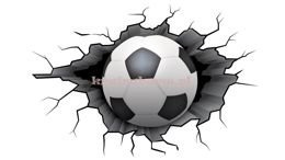 Naklejka na ścianę PIŁKA NOŻNA SPNB205WS