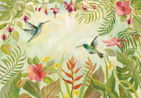 Fototapeta 14232 Kolibry i liście
