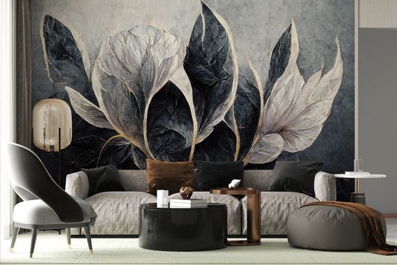 Fototapeta  Kwiat Ze Złotem