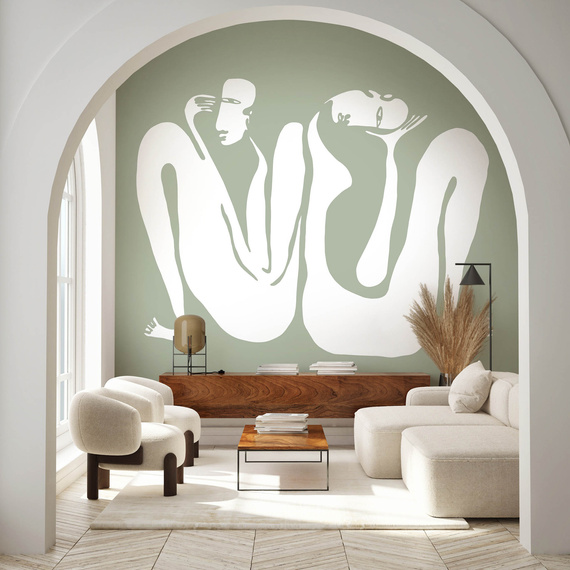 Tapeta artystyczna Wallart Couple Sage dwie postacie abstrakcja