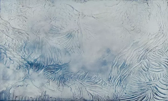 Fototapeta artystyczna Garda Blue abstrakcja
