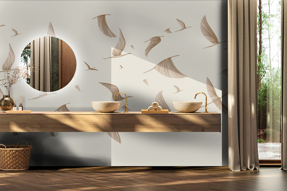 Fototapeta Lot Ptaszek Boho