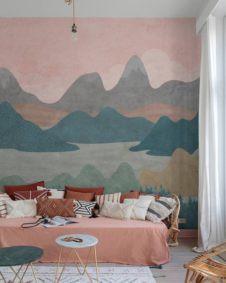 Tapeta Mural ML6801 Mountains Scene