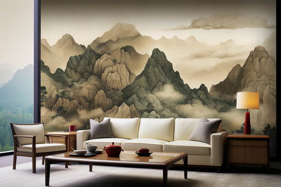 Tapeta Artystyczna Montagne et Ciel Tibet MT101