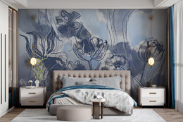 Fototapeta Kwiaty W Rysunku