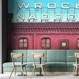 Fototapeta artystyczna Station B&W stacja Wrocław Nadodrze kolor