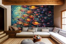 Tapeta Artystyczna Profond Banc de poissons PB108