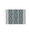 Tapeta Artystyczna Vintage animals dark mint