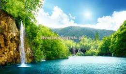 Fototapeta  145 Jezioro Wodospad