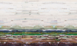 Tapeta artystyczna Wallart Arroz abstrakcja pejzaż