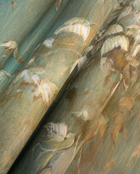 Fototapeta Liście listki Blue Batik 2