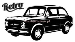 Naklejka na ścianę RETRO AUTO SPNB173TS