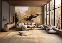 Tapeta Artystyczna Imagination Beige et noir IB100