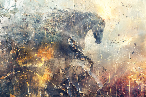 Fototapeta Koń w stylu vintage 54